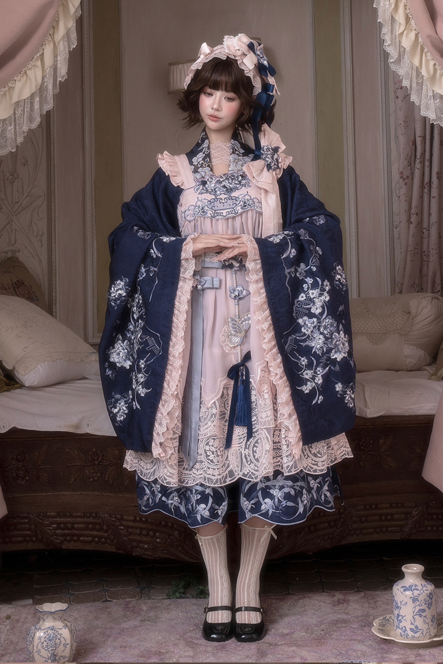 Sweet Chinese-style Cape Jacket