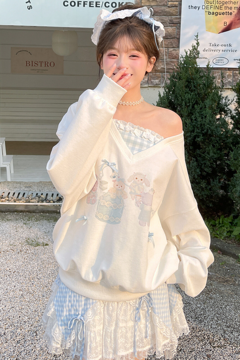 Girlfriend Sweet Top + Gingham Plaid Pants