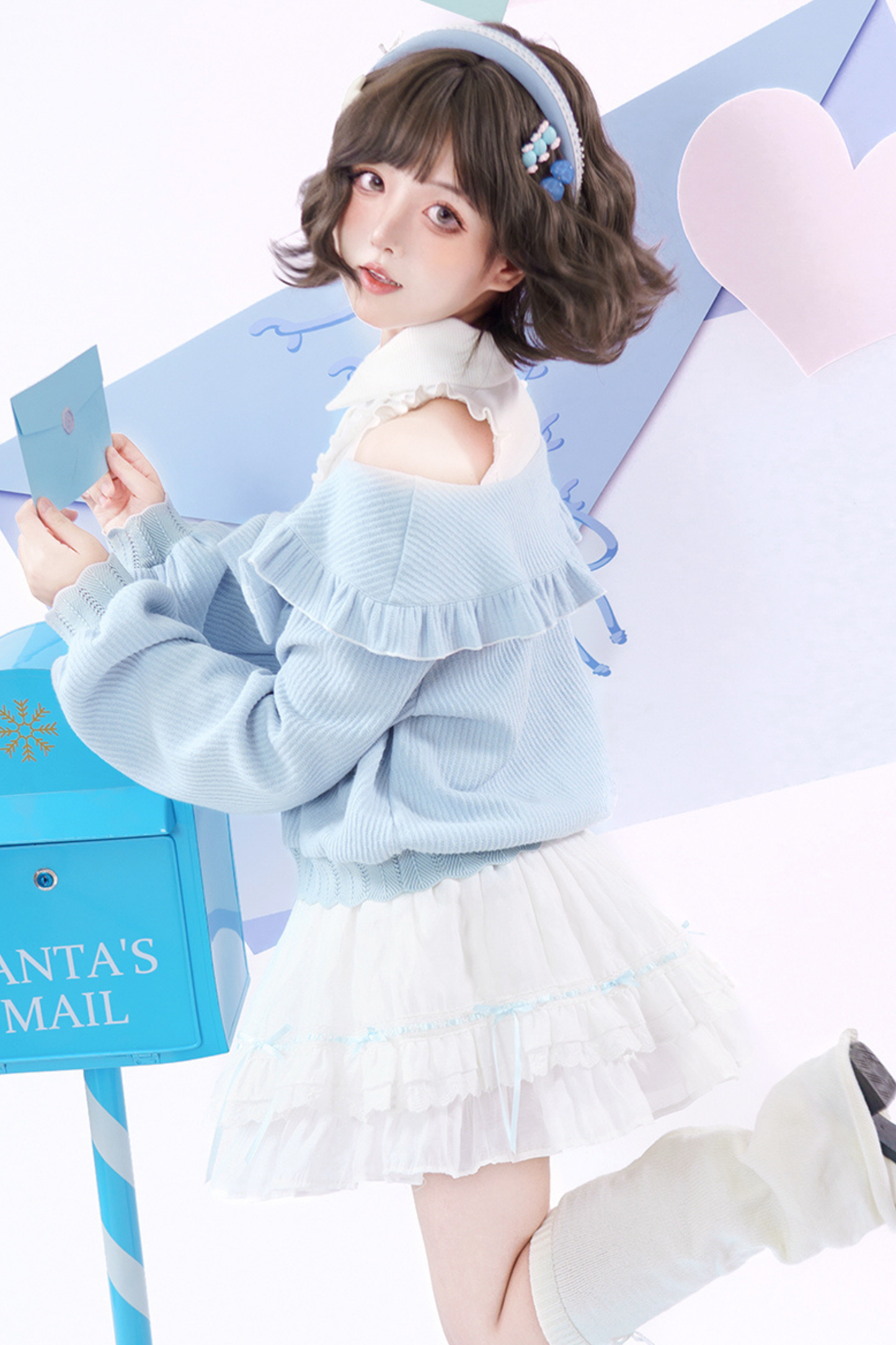 Off Shoulder Sweater + Skirt