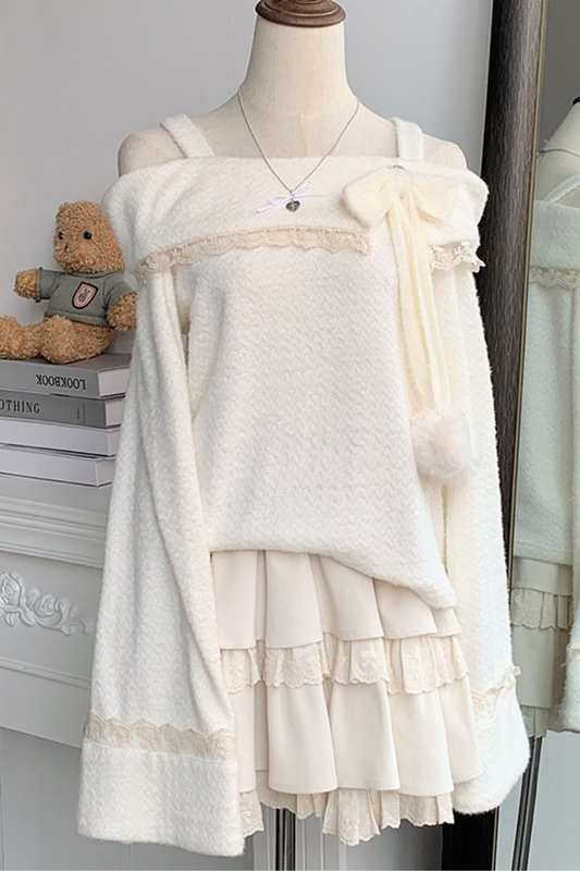 Candy One Shoulder Soft Top + Tiered Skirt