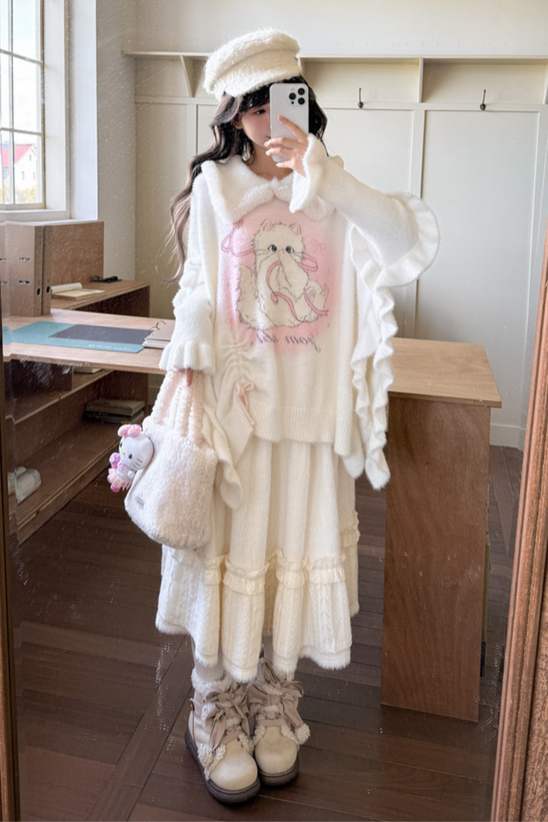 Sweet Cat Knit Sweater