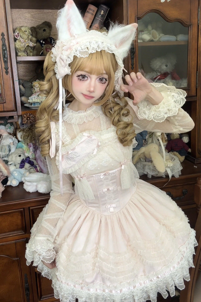 Sweet Jenny Lolita Jumper Skirt + Necklace + Hat + Headband