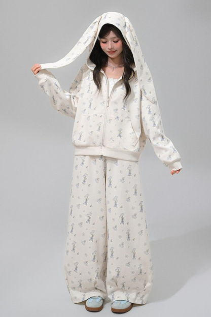 Rabbit Ear Hooded Jacket + Pants
