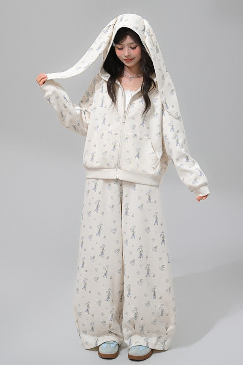 Rabbit Ear Hooded Jacket + Pants