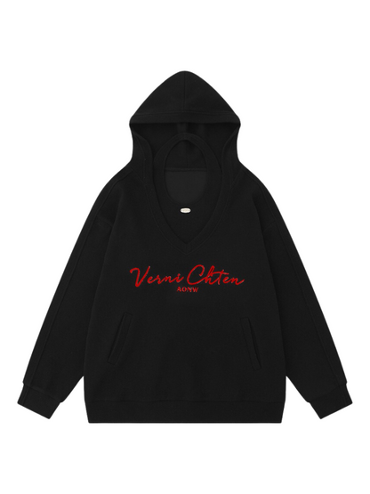 American Retro Sweatshirt Hooded Loose Oversized Two-piece Set