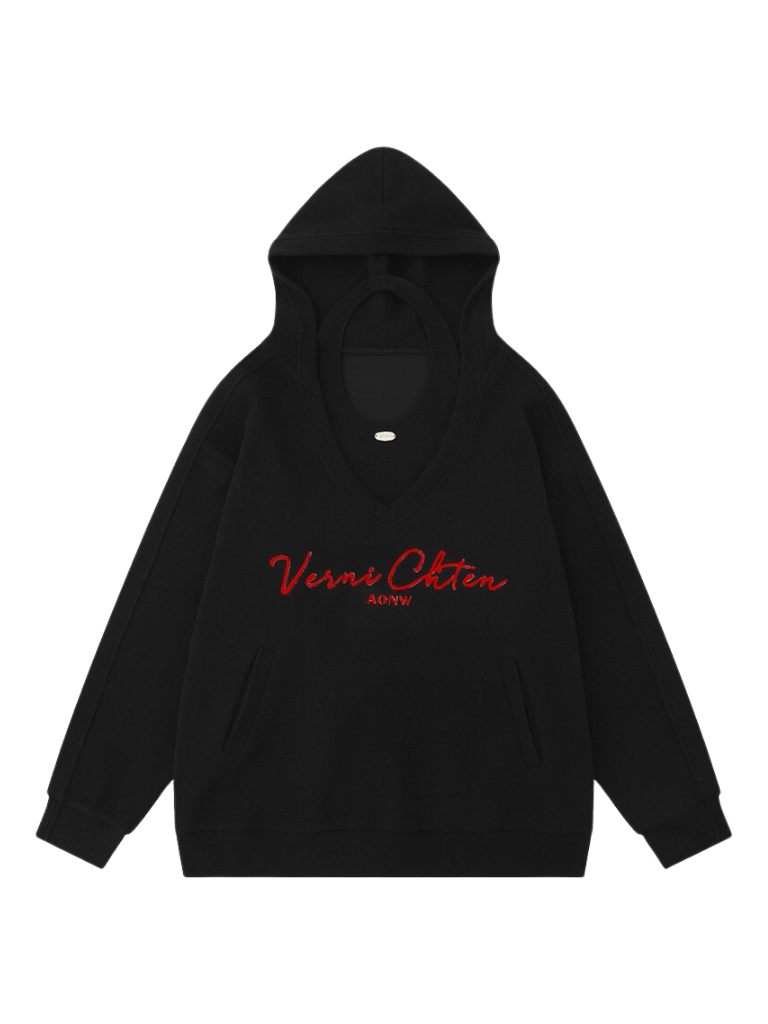 American Retro Sweatshirt Hooded Loose Oversized Two-piece Set