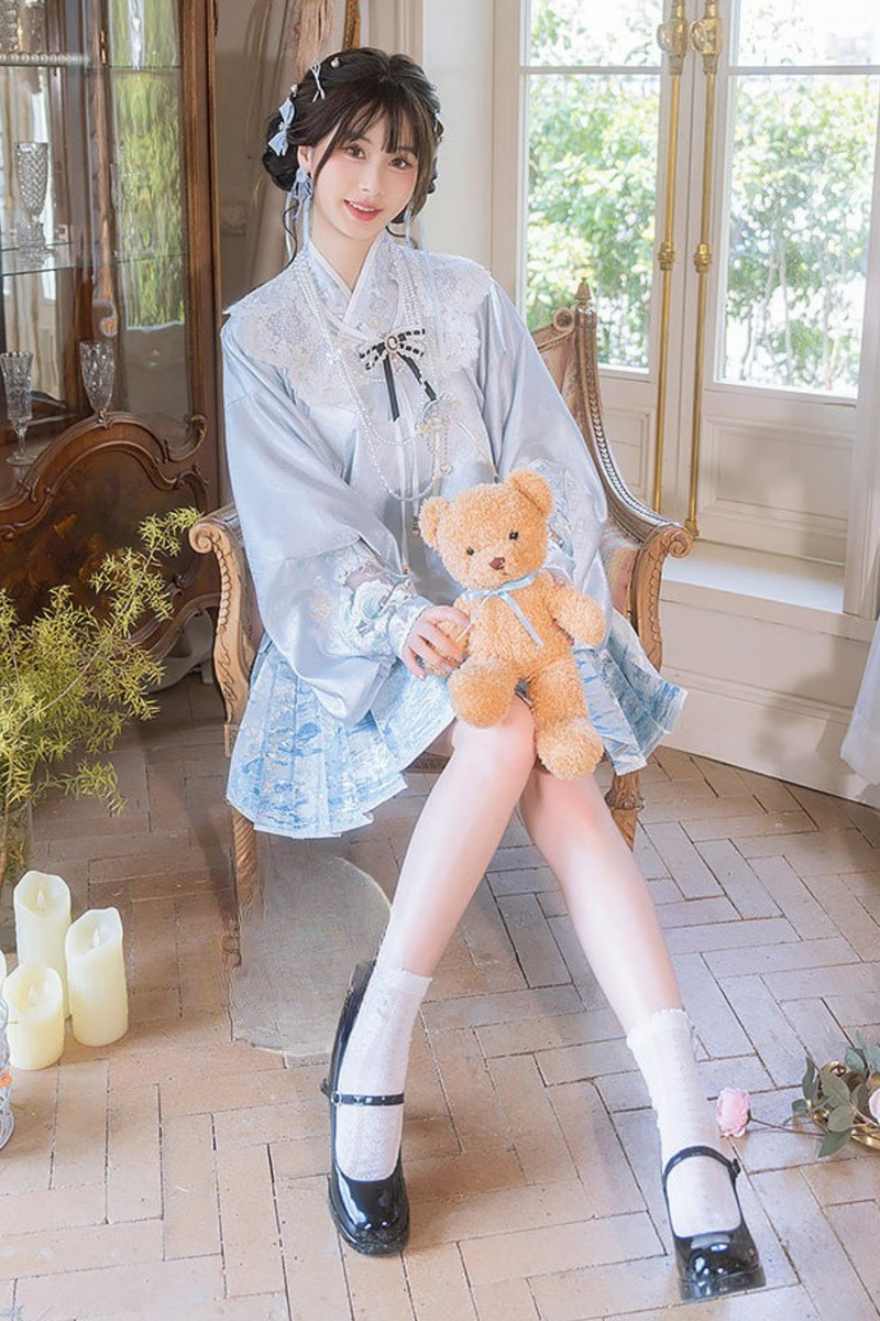 Ice Chinese-style Shirt + Skirt + Dress + Neck Accessories