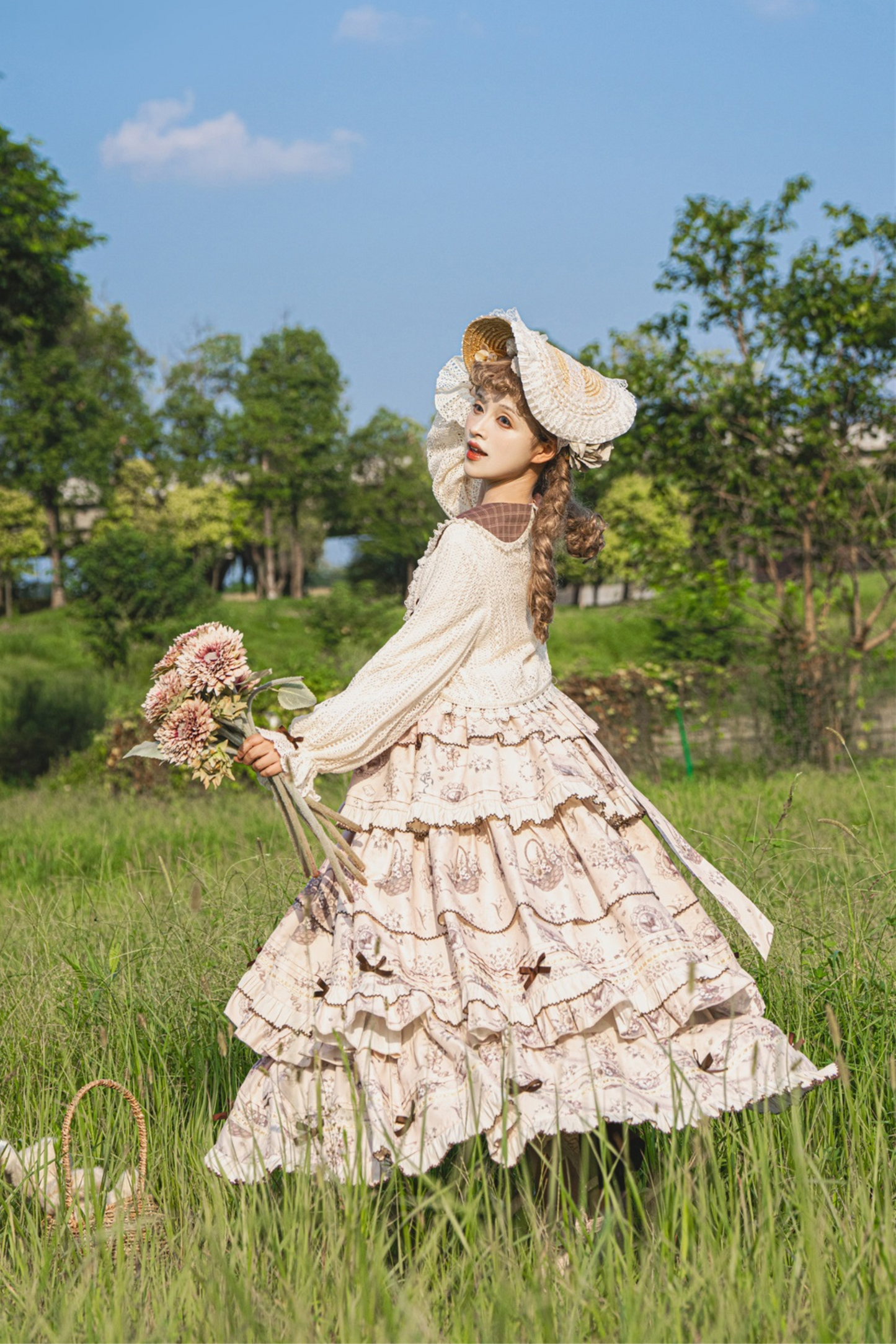 Bunning Time Lolita Dress + Doll Cardigan