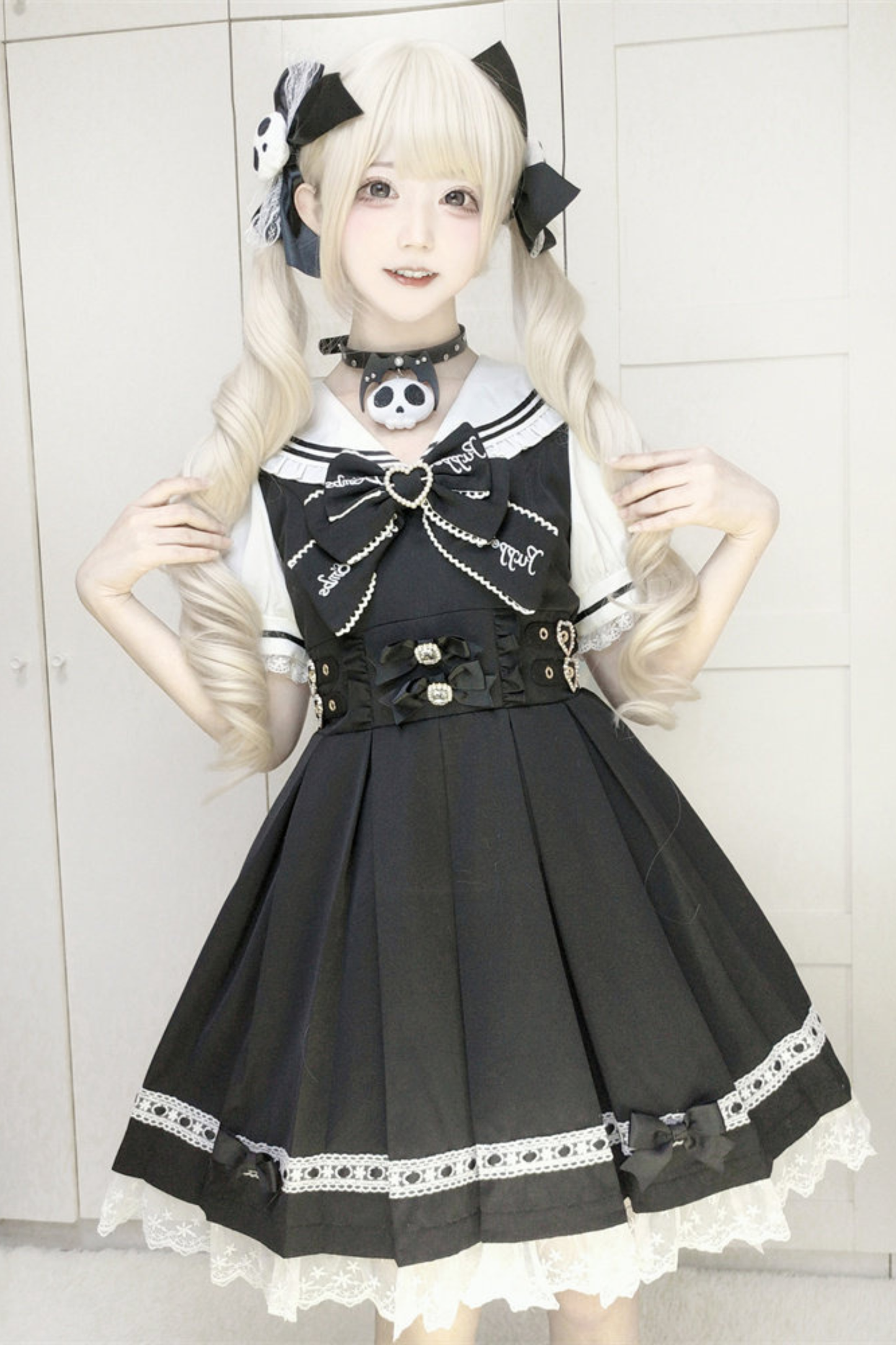Dark Sweet Lace Sailor Dress