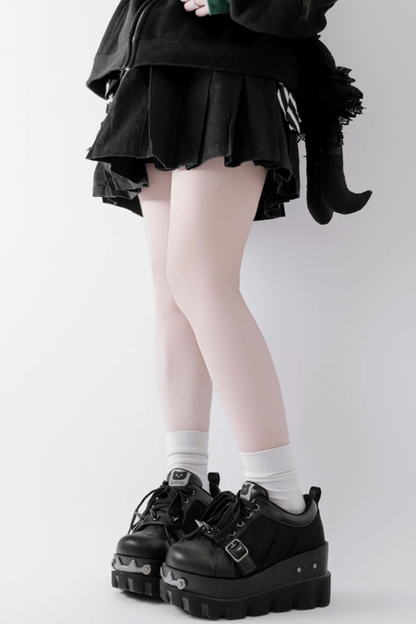 Y2k Subculture Rivet Platform Sneakers