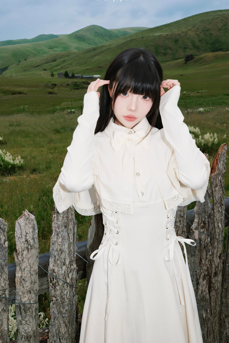 French Cape Retro Dress