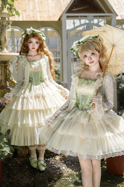 Flying Jupiter Lolita Jumper Skirt + Cardigan + Hat