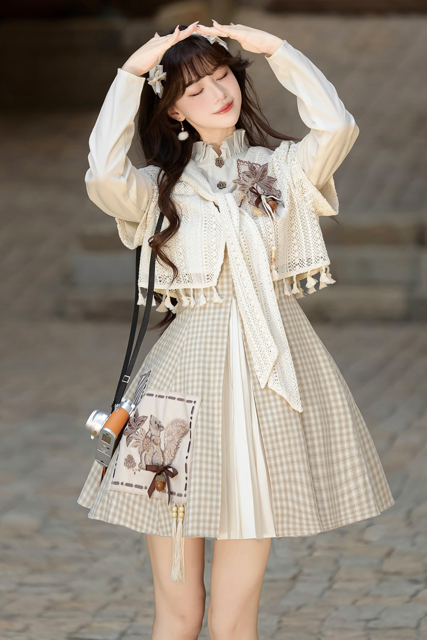 Retro Island Plaid Dress + Outerwear