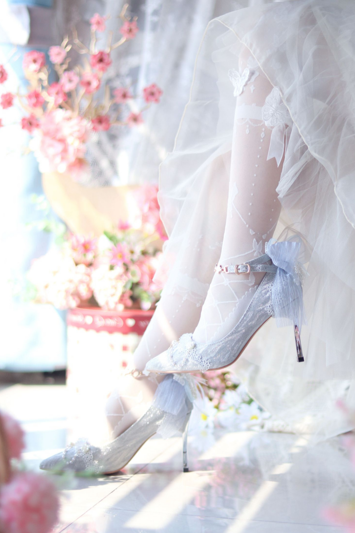 Streamer Ode Glitter High Heels