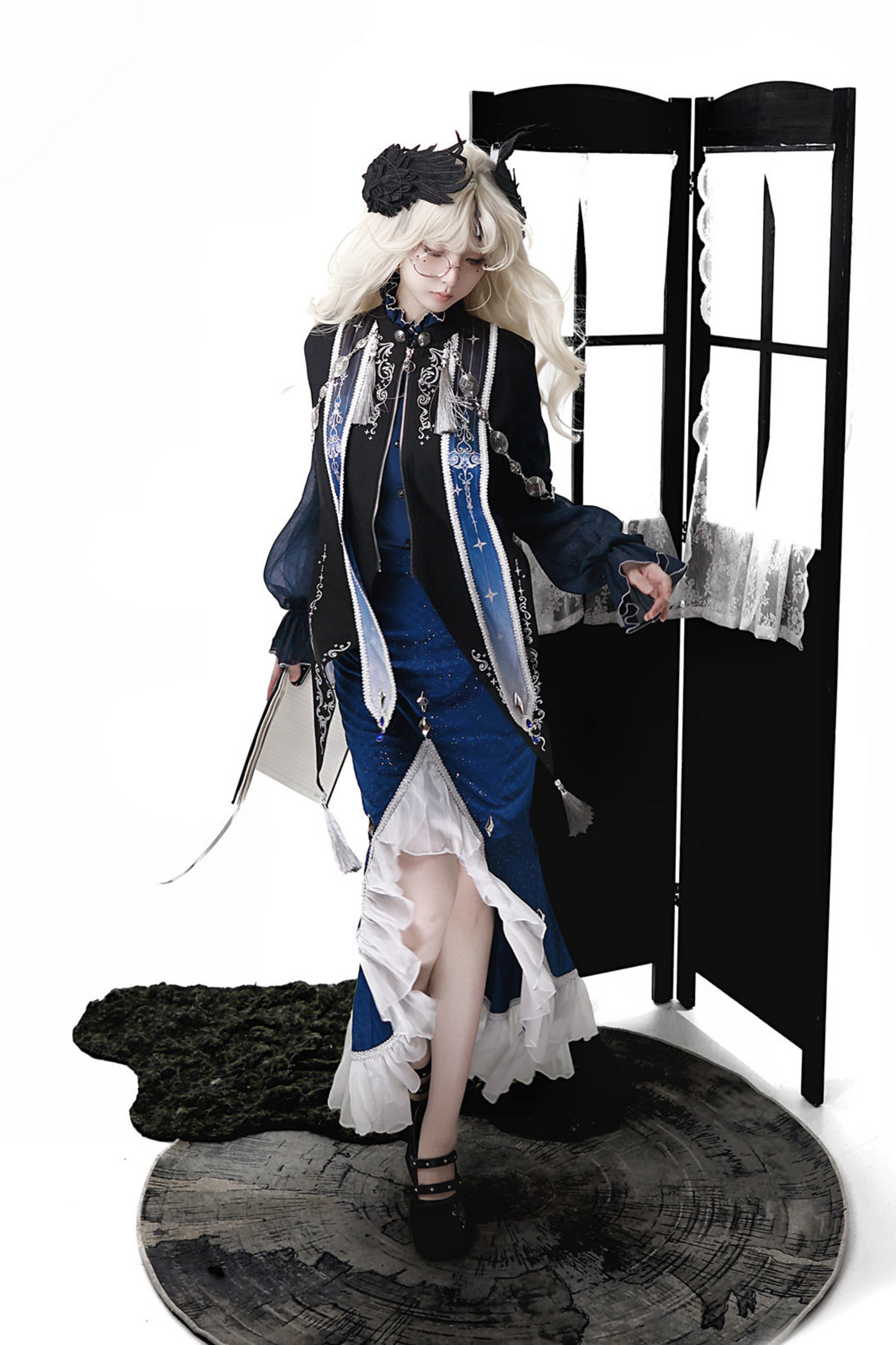 Court Style Dark New Chinese-style Mermaid Set