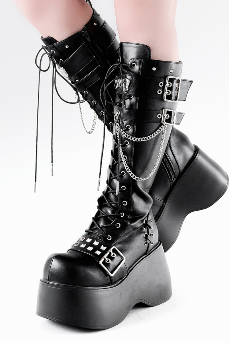 Mode Lace Up Medium Boots