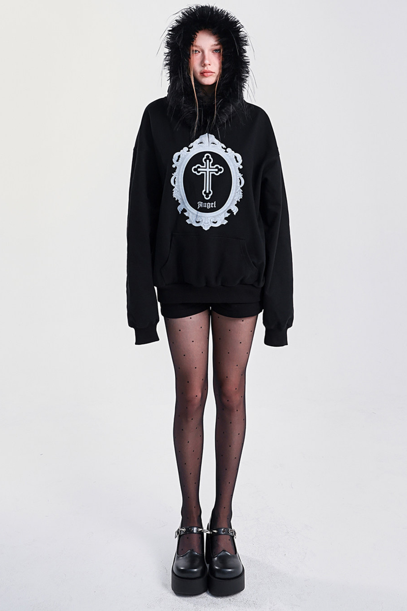 Fur Hood Loose Top