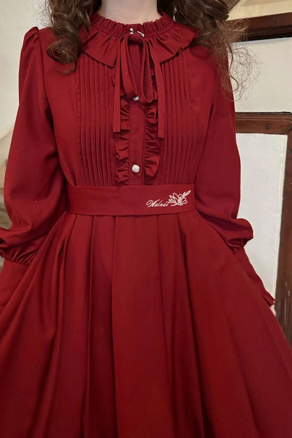 [pre-order] Black Swan Retro Two-tone Dress