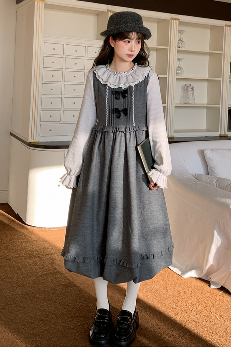 Ribbon Retro Suspender Dress