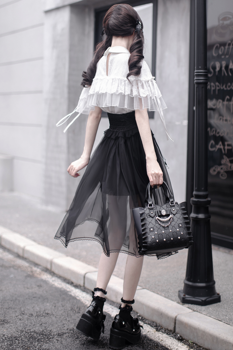[pre-order] Jirai Cape Top + Sheer Skirt + Ribbon