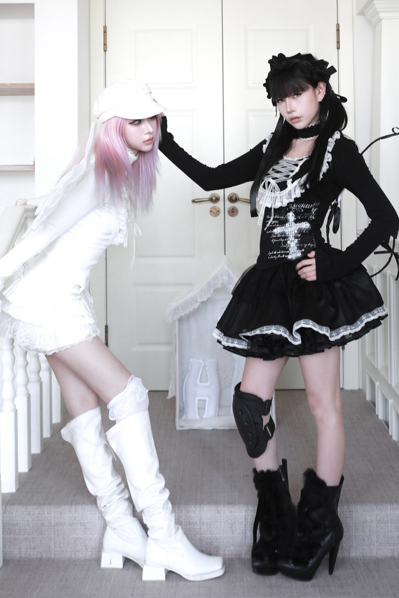 Gothic Cross Lace Top