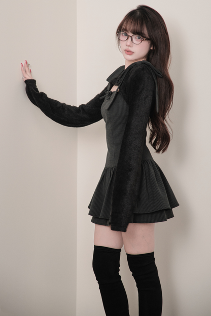 Ribbon Suspender Dress + Top