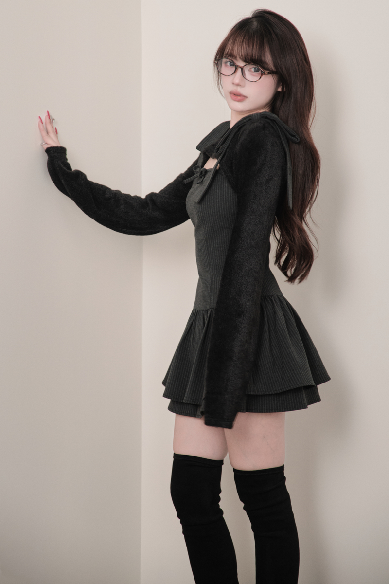 Ribbon Suspender Dress + Top