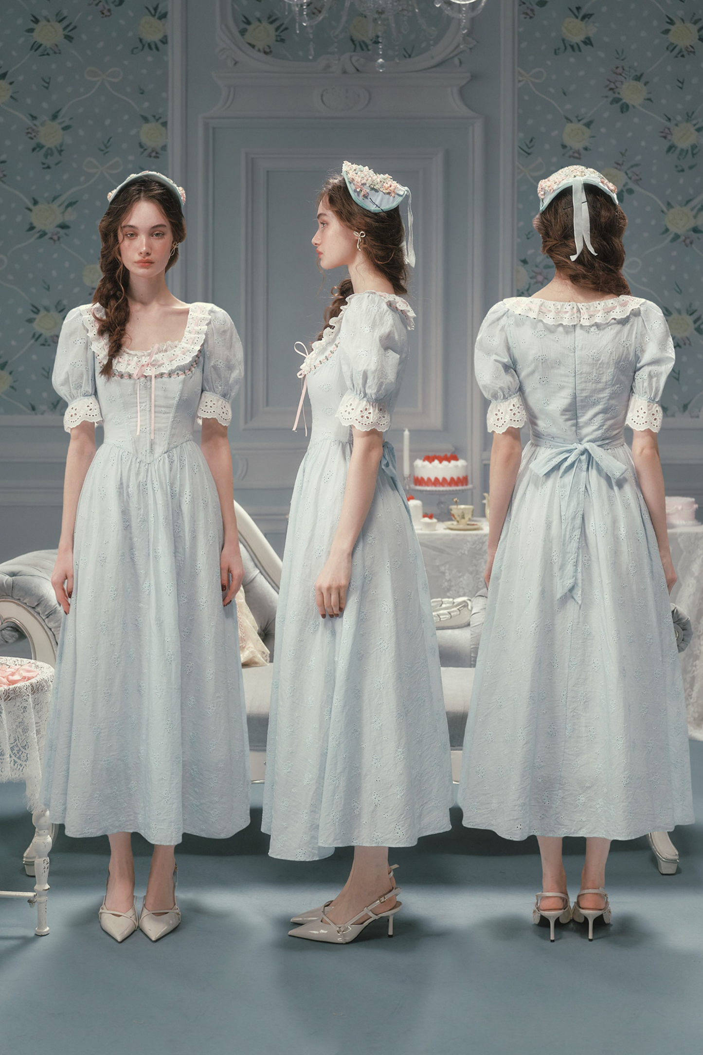 Elysee Cotton Fishbone Dress