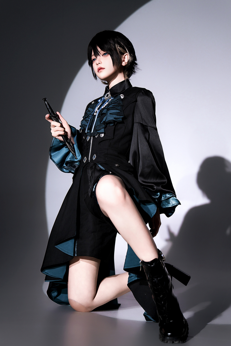 Dark Mode Asymmetric Jacket + Dress + Pants