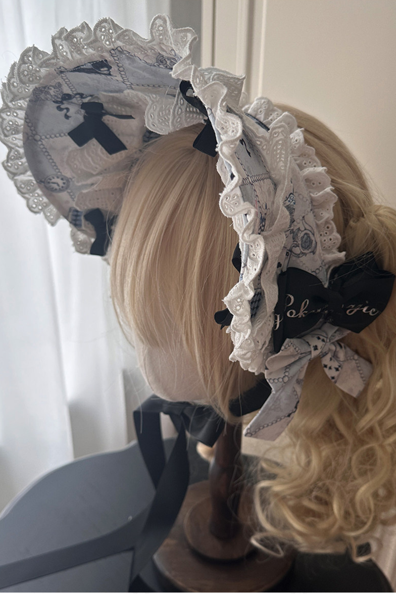 Rabbit Hole Alice Lolita Dress + Jsk + Cat Ear Headband + Headband + Hat + Clip + Bonnet