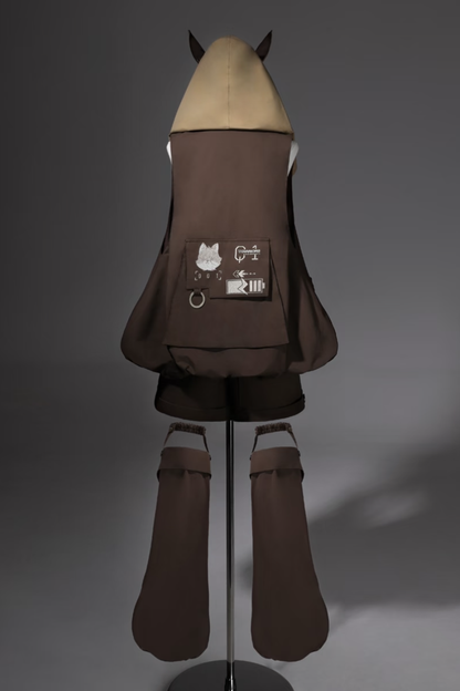 Cyberpunk Lolita Top + Shorts + Outerwear + Leg Accessories + Waist Pouch