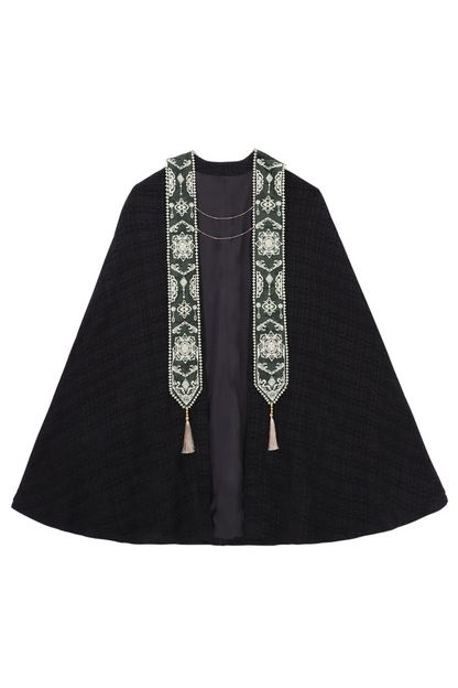 [pre-order] Dark Chinese-style Shirt + Cape + Skirt