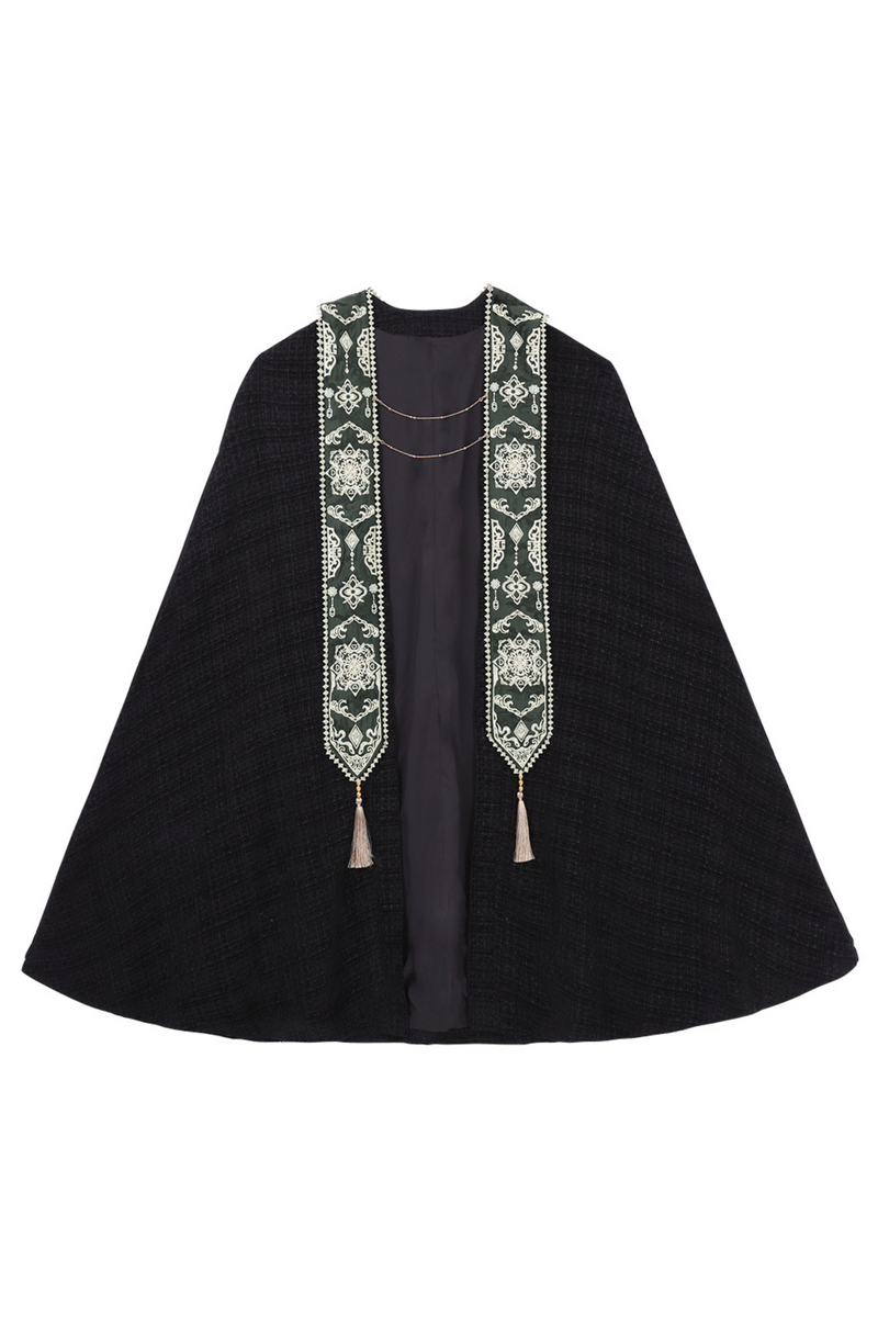 [pre-order] Dark Chinese-style Shirt + Cape + Skirt
