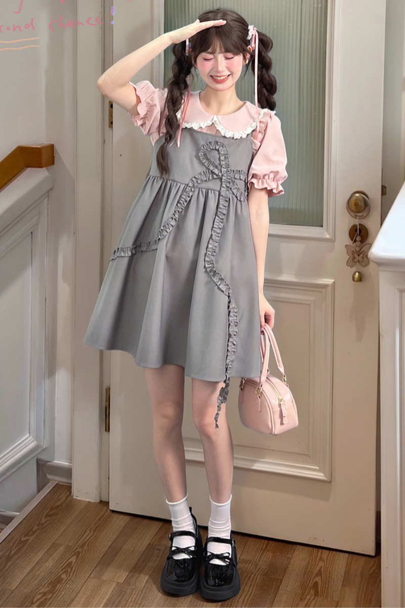 Girly Grey Pink Set