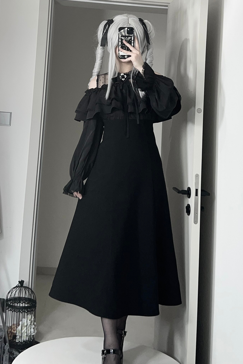 Mysterious Dark Long Dress
