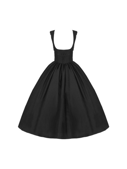 Night Traveler Classic Black Gothic Lace Jacket Dress + Ruffle White Blouse and Black Dress