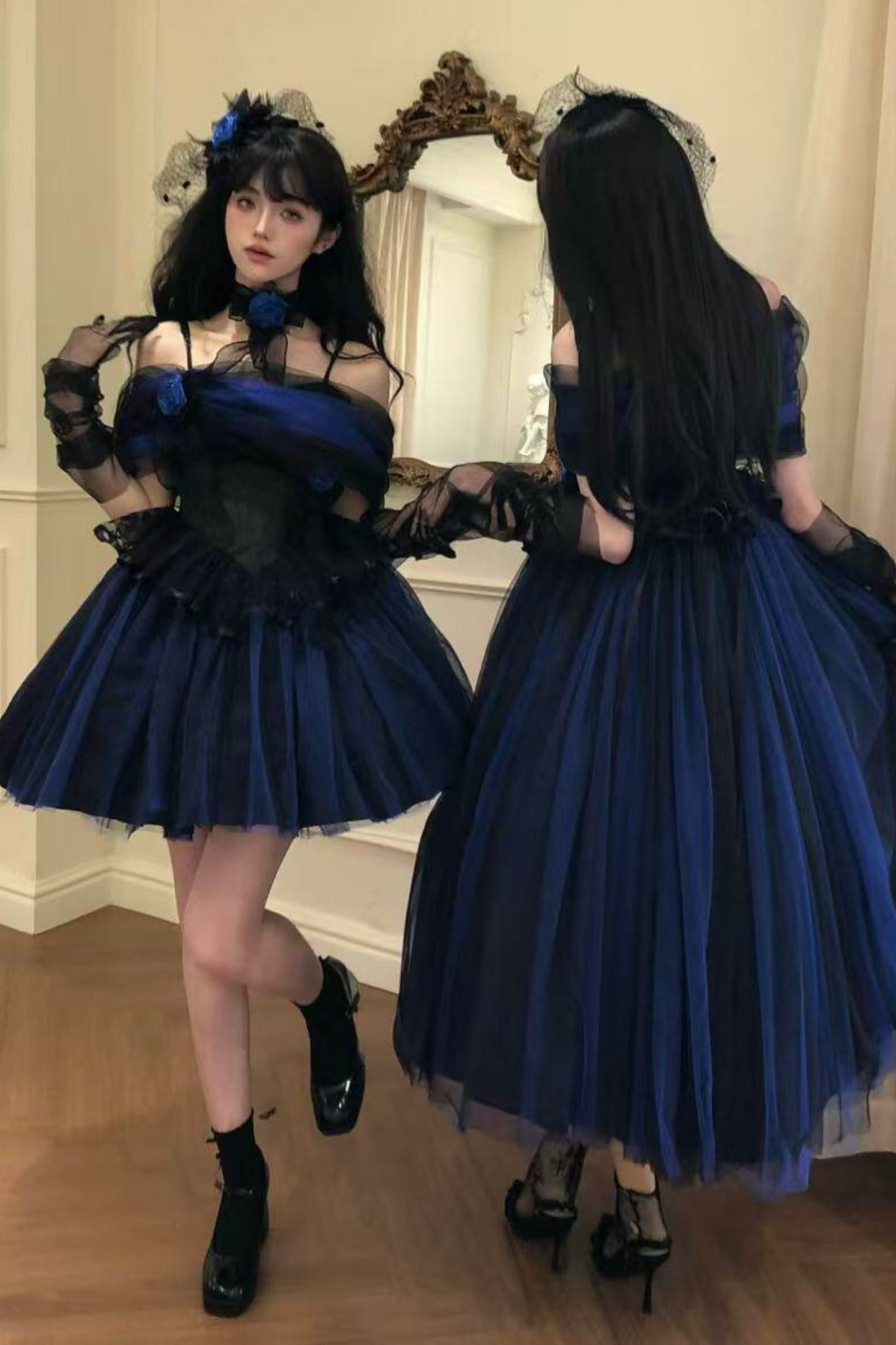 Klein Blue Shimmer Lolita Dress