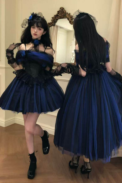Klein Blue Shimmer Lolita Dress
