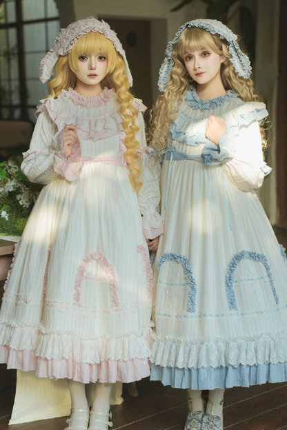 Rabbit Twin Blue Lolita Dress + Rabbit Headband