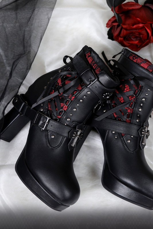 Lacybones Dark Gothic Punk Boots