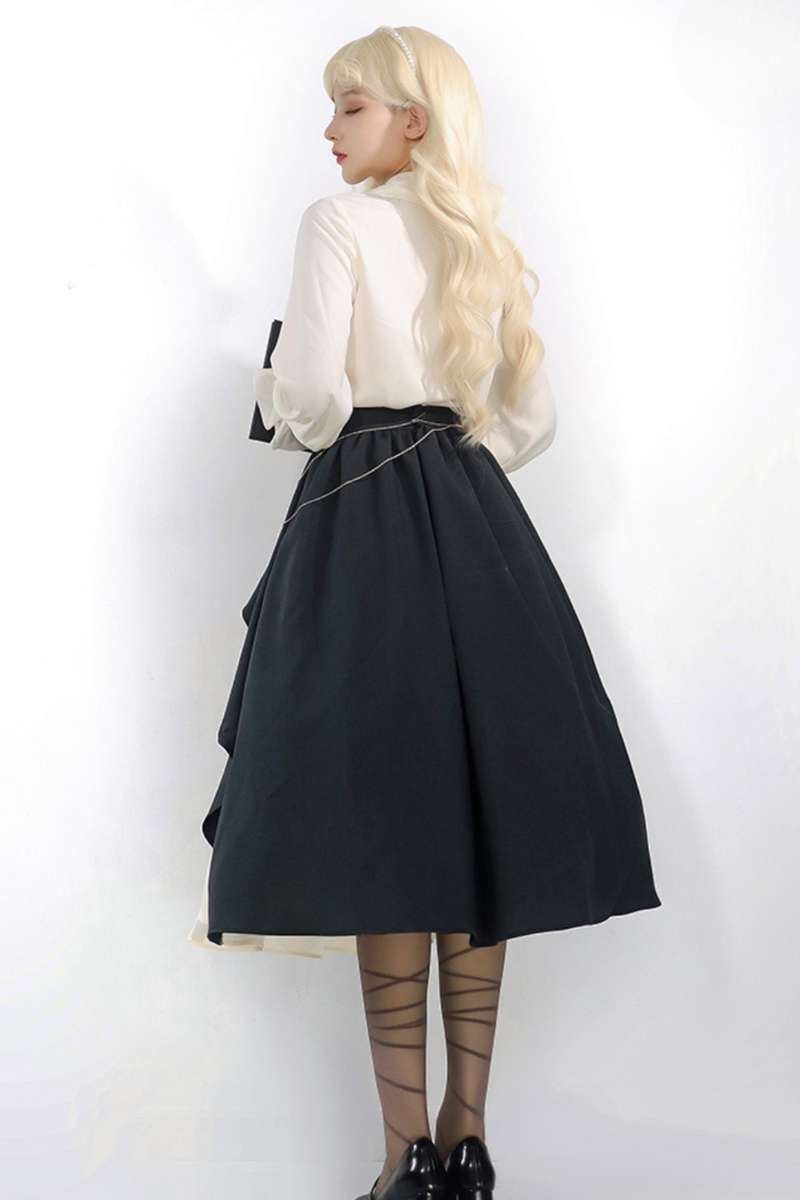 Shirt + Irregular Skirt