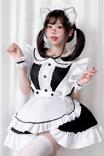 Black and White Lolita Maid Dress
