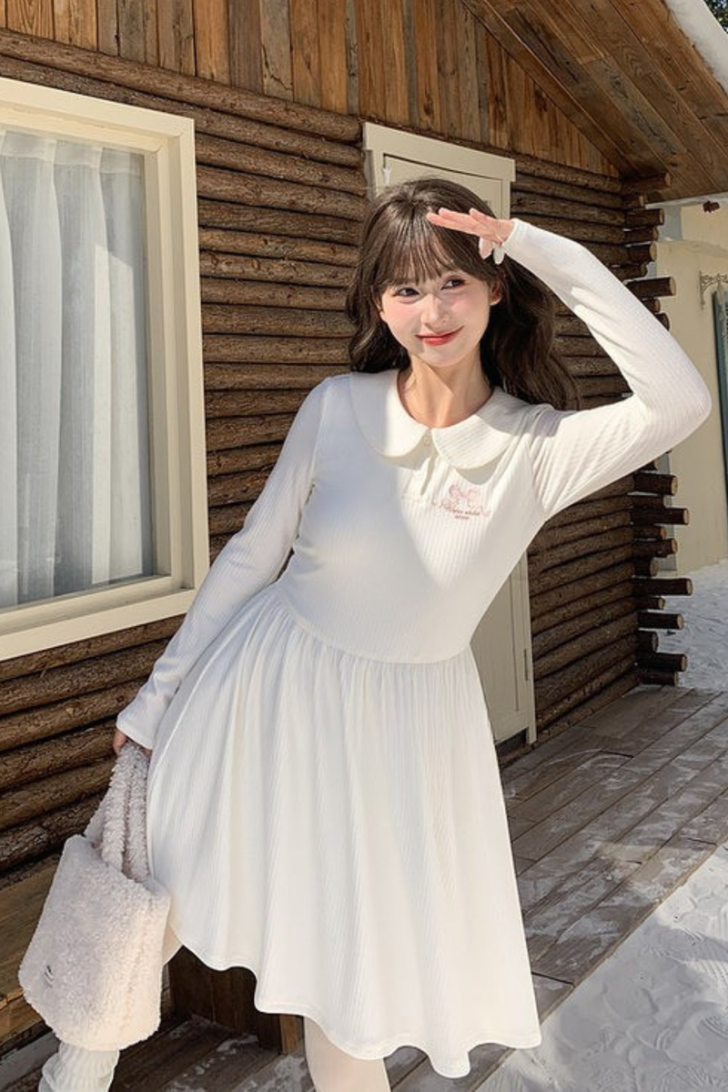 Milk Doll Color French Knit Dress