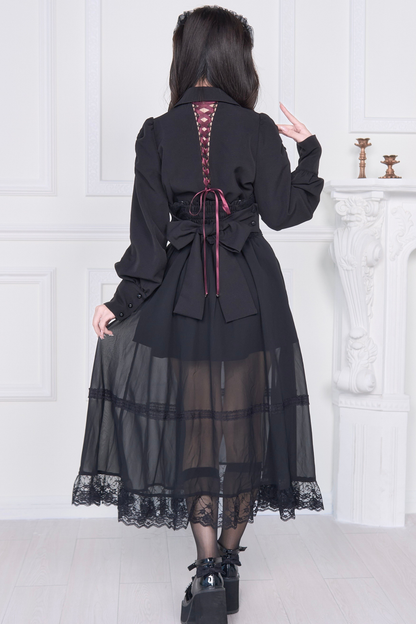Cross Embroidery Shirt + Skirt