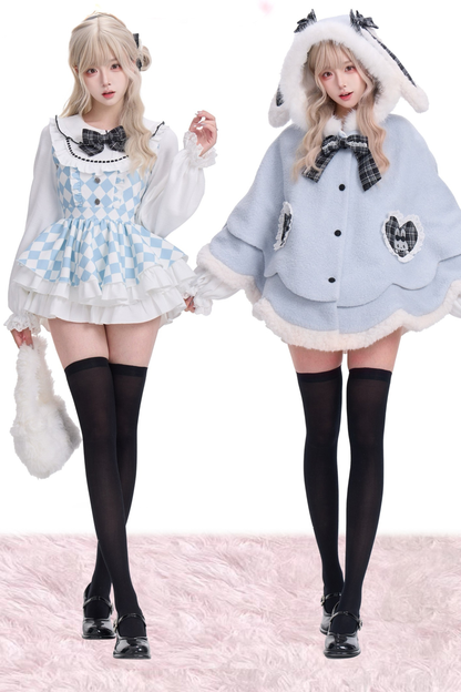 Chess Fantasy Dress + Cloak + Inner Pants