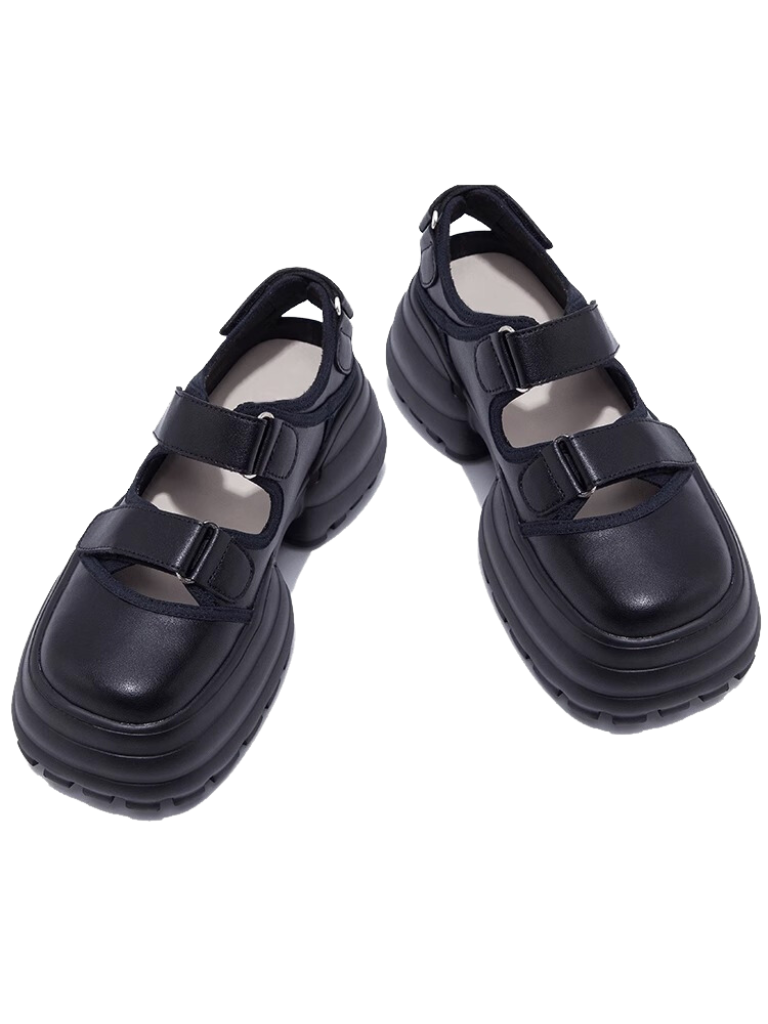 Marshmallow Sole Velcro Sandals