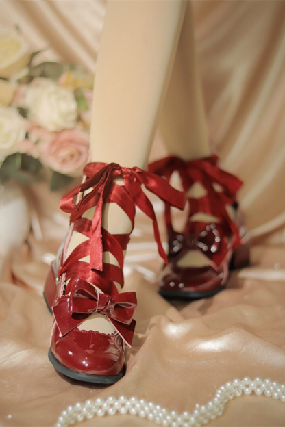 Lace-up Retro Lolita Shoes