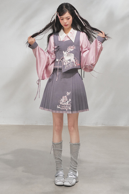 Sakura Rhythm Hunt Vest + Shirt + Skirt + Pants + Accessories