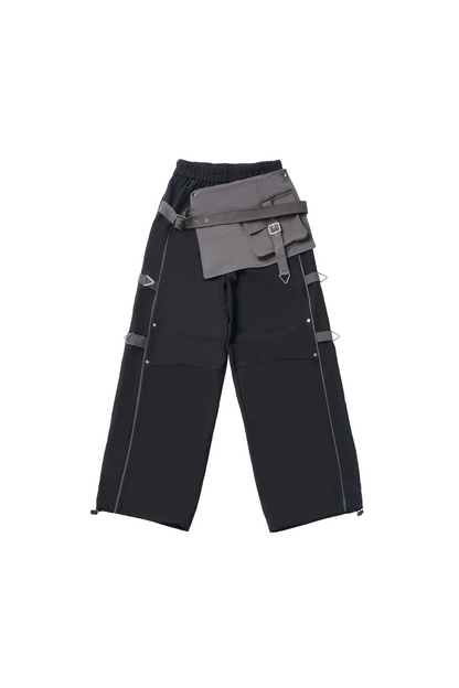 Black Cargo Anti-wrinkle Jacket Set