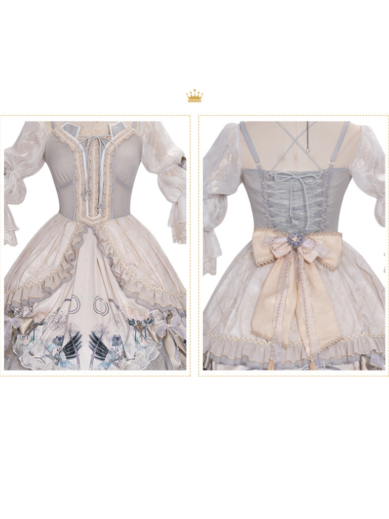 Wedding Rose Girl Retro Tea Party Lolita
